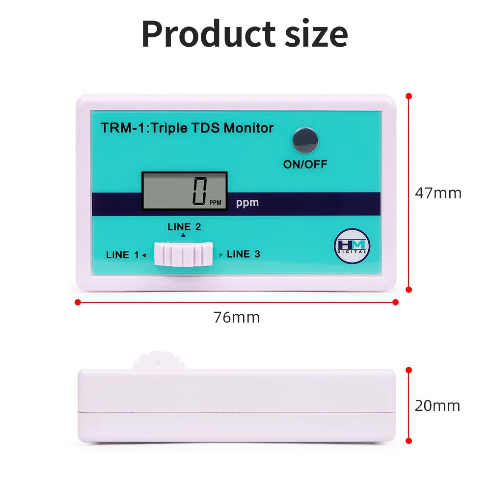 HM Digital Online Water Quality Tester LCD TDS/EC Meter PPM Detection for Pool Laboratory