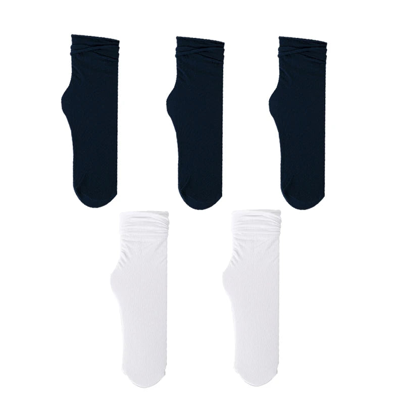 CowLost | 5-pairs-women-girls-summer-spring-thin-loose-socks-set |10