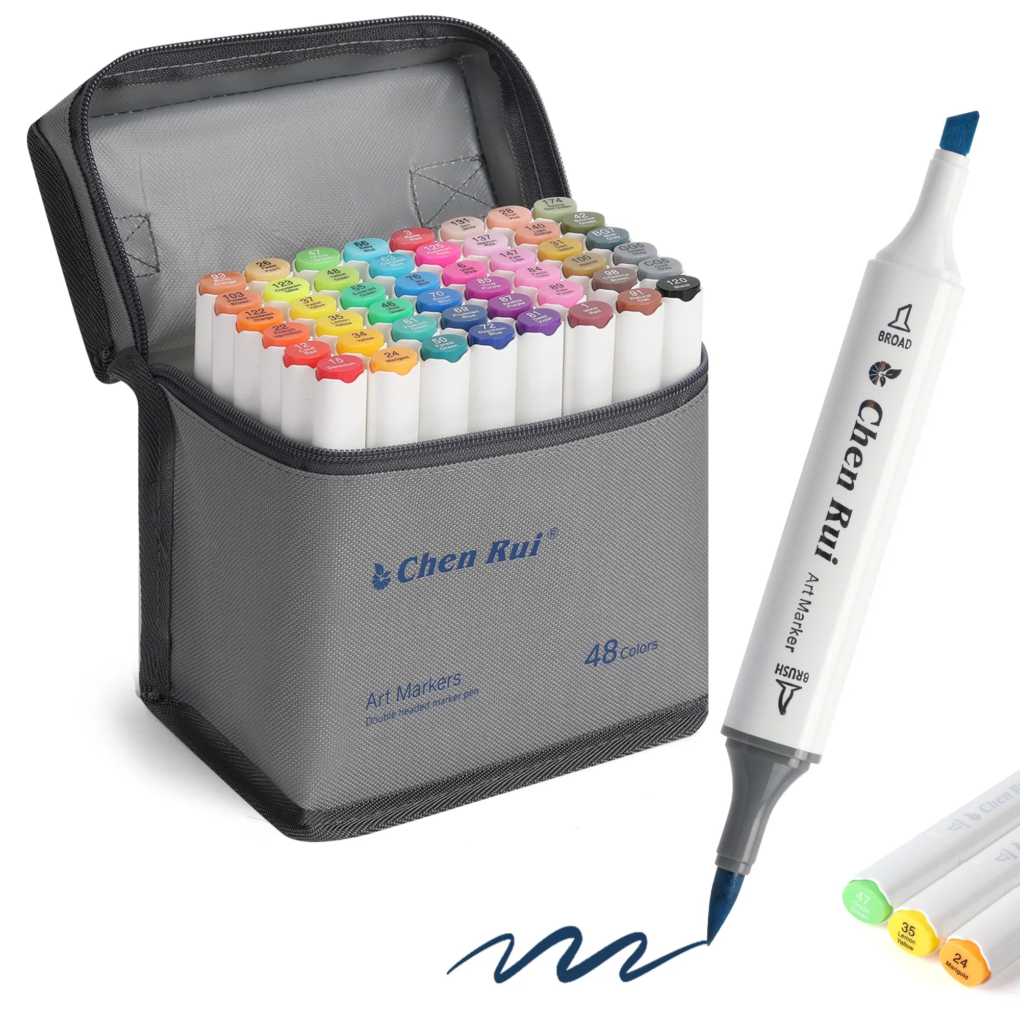 CowLost | product_id-chen-rui-168-color-dual-tip-permanent-art-markers-with-brush-chisel-tips |8