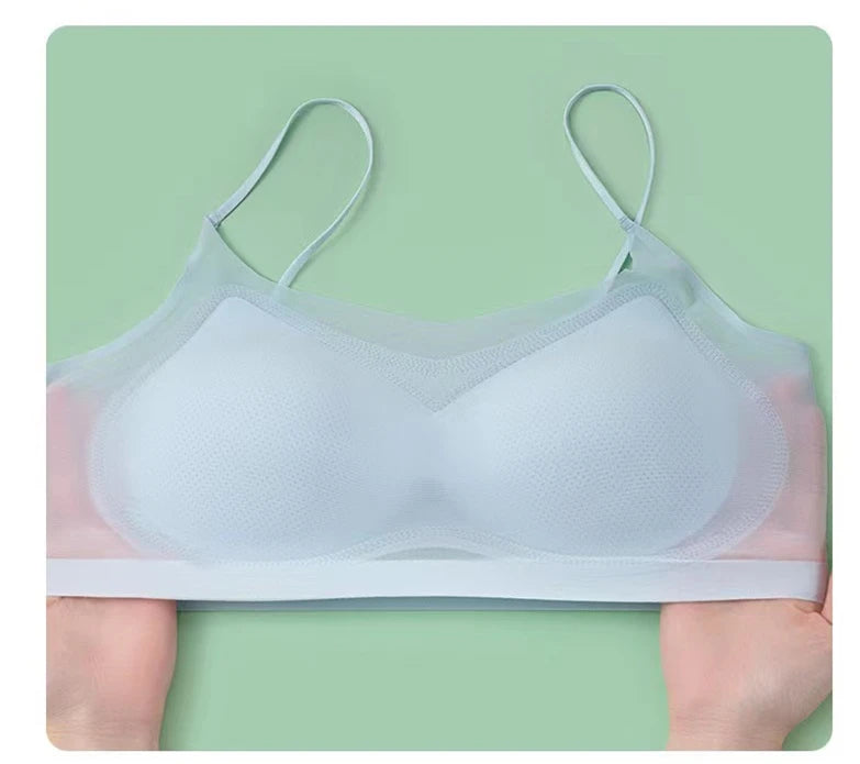 CowLost | ultra-thin-ice-silk-beautiful-back-womens-bra-summer-big-breasts-show-small-seamless-gathered-comfortable-womens-vest-sling |19