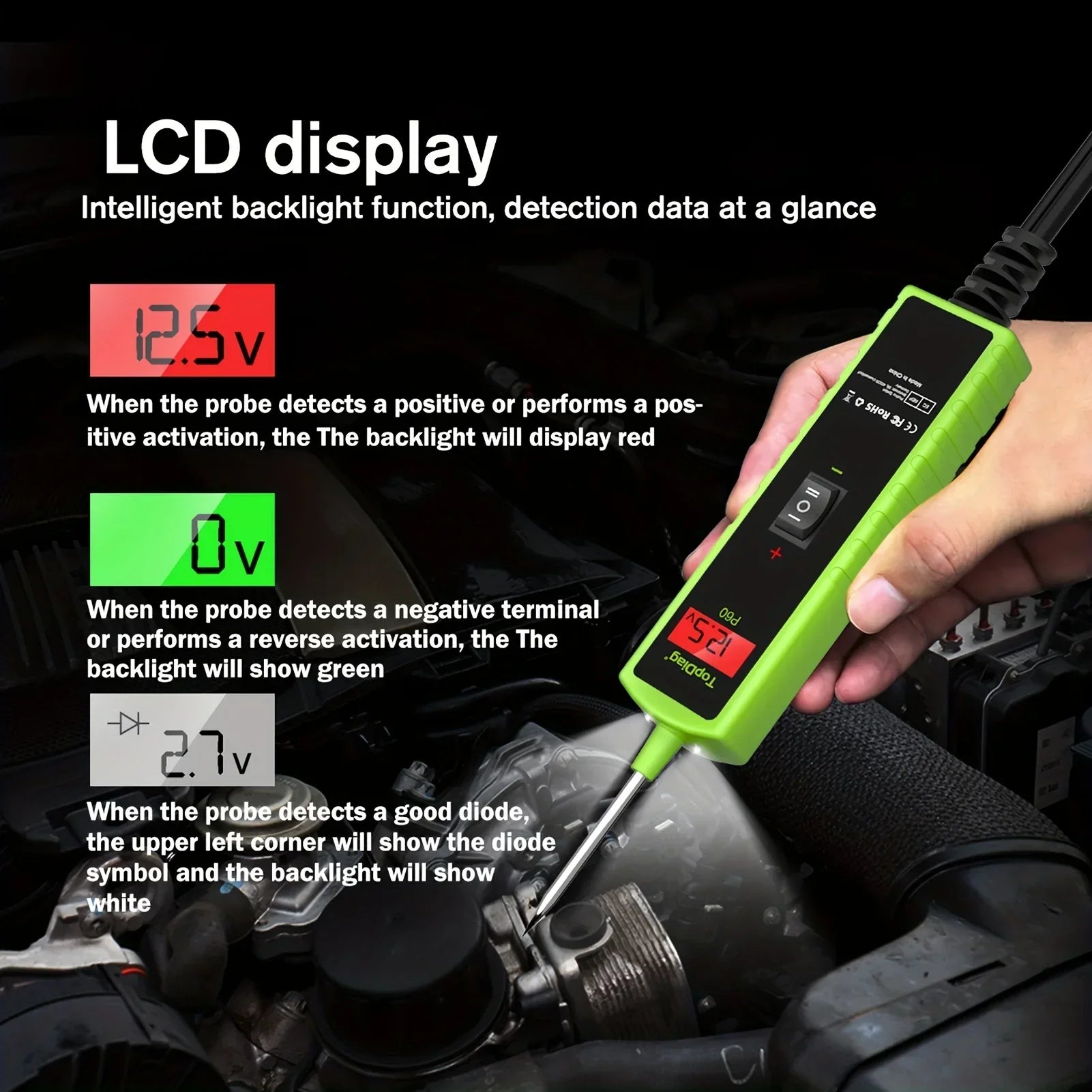 CowLost | electric-vehicle-ev-parts-accessories-topdiag-p60-automotive-circuit-tester-with-lcd-display-and-flashlight-6-30v-dc |11