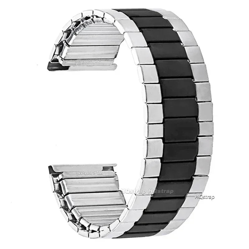 CowLost | product_id-3-bead-stainless-steel-22mm-elastic-watchband-universal-strap-for-rolex-seiko-huawei |9