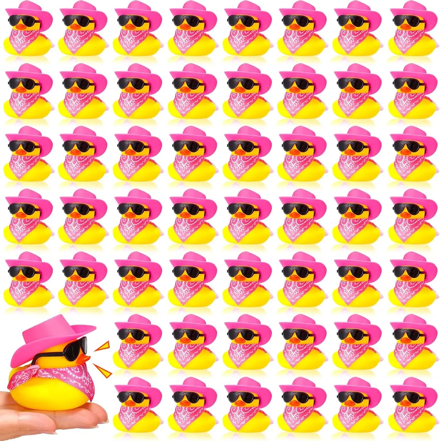 CowLost | product_id-cowboy-rubber-duck-mini-set-6-12-24-48-yellow-ducks-party-toy-for-summer-birthday-swimming-favor |7