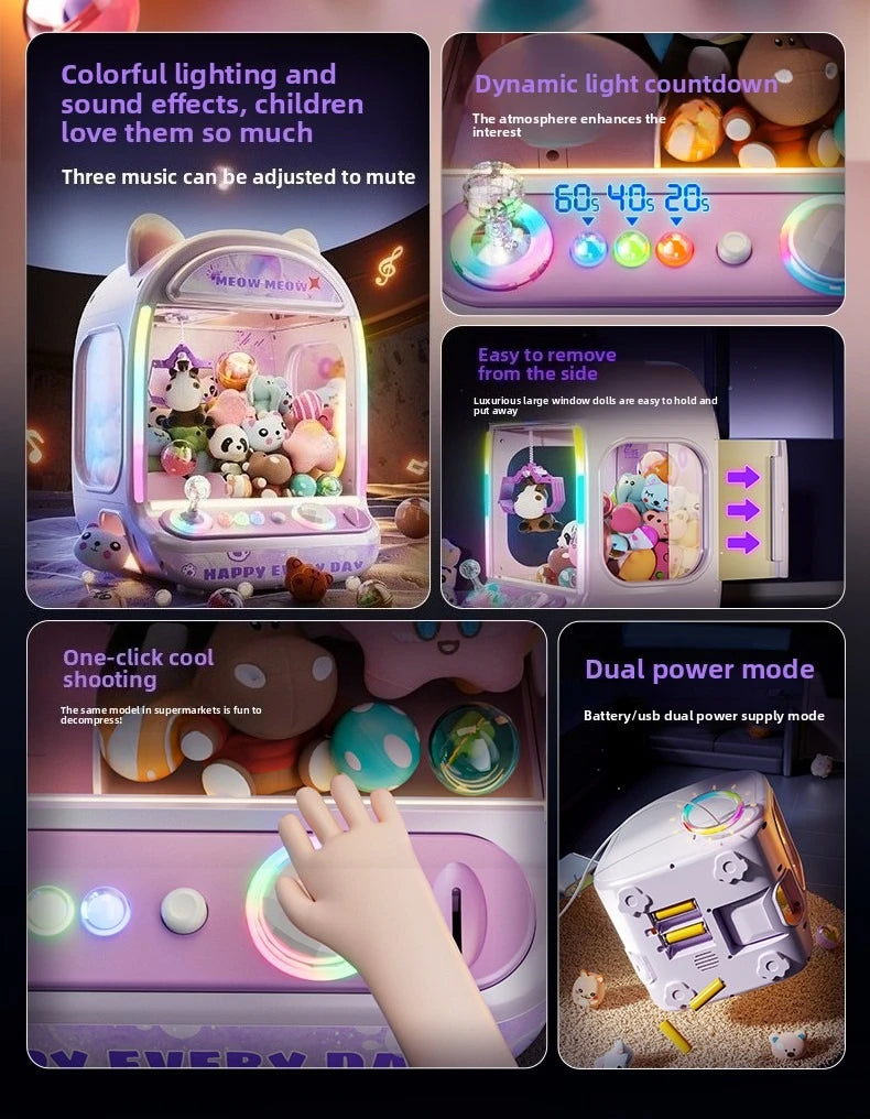 CowLost | product_id-diy-automatic-coin-operated-mini-claw-crane-doll-machine-toy-with-music-for-kids-christmas-gifts |8