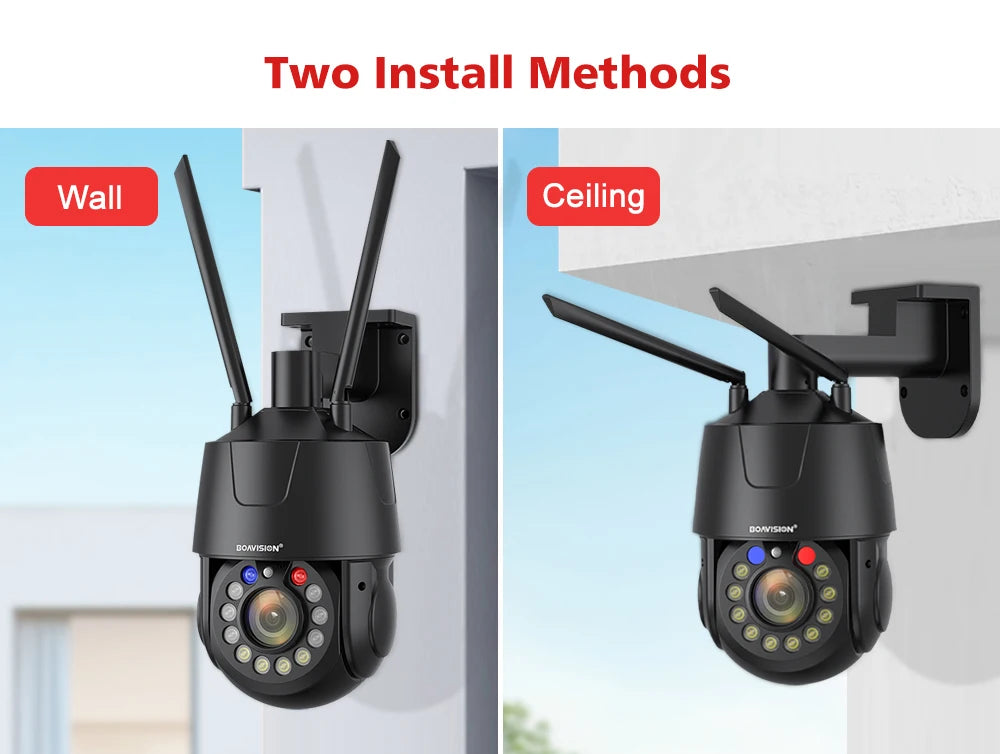 CowLost | outdoor-surveillance-camera-wifi-4g-poe-8mp-5mp-30x-optical-zoom-ai-auto-tracking-150m-ir-distance-metal-ptz-security-camera |16