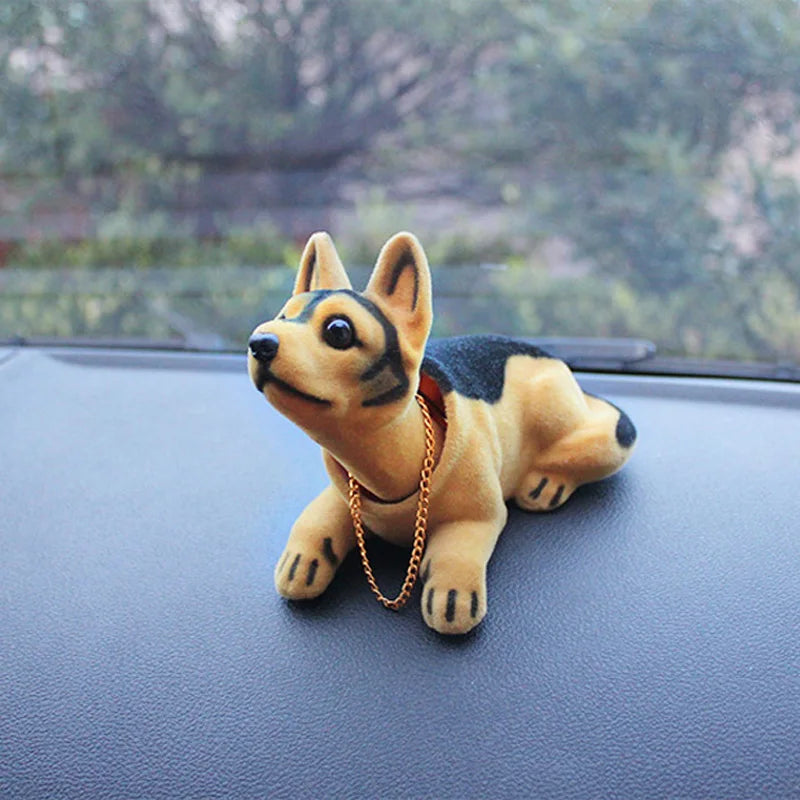 CowLost | car-doll-husky-beagle-st-bernard-shepherd-shake-head-dog-decoration-car-interior-decoration-cute-creative-gift-tabletop-ornament |4