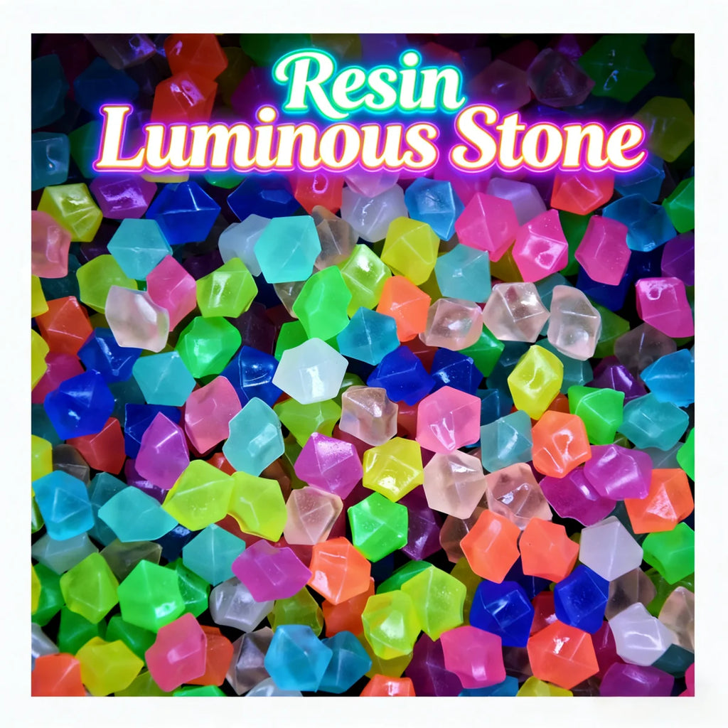 100pcs 14x11mm Dark Pebbles Glow Fish Garden Stone Aquarium Decoration