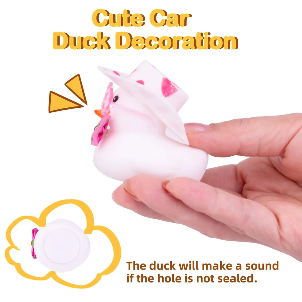 CowLost | product_id-car-dashboard-rubber-duck-ornament-set-with-mini-hat-sunglasses-and-skirt |3