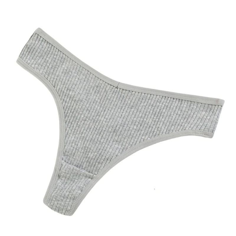 CowLost | product_id-4pcs-women-cotton-low-rise-solid-color-v-waist-g-string-thongs-m-xxl |16