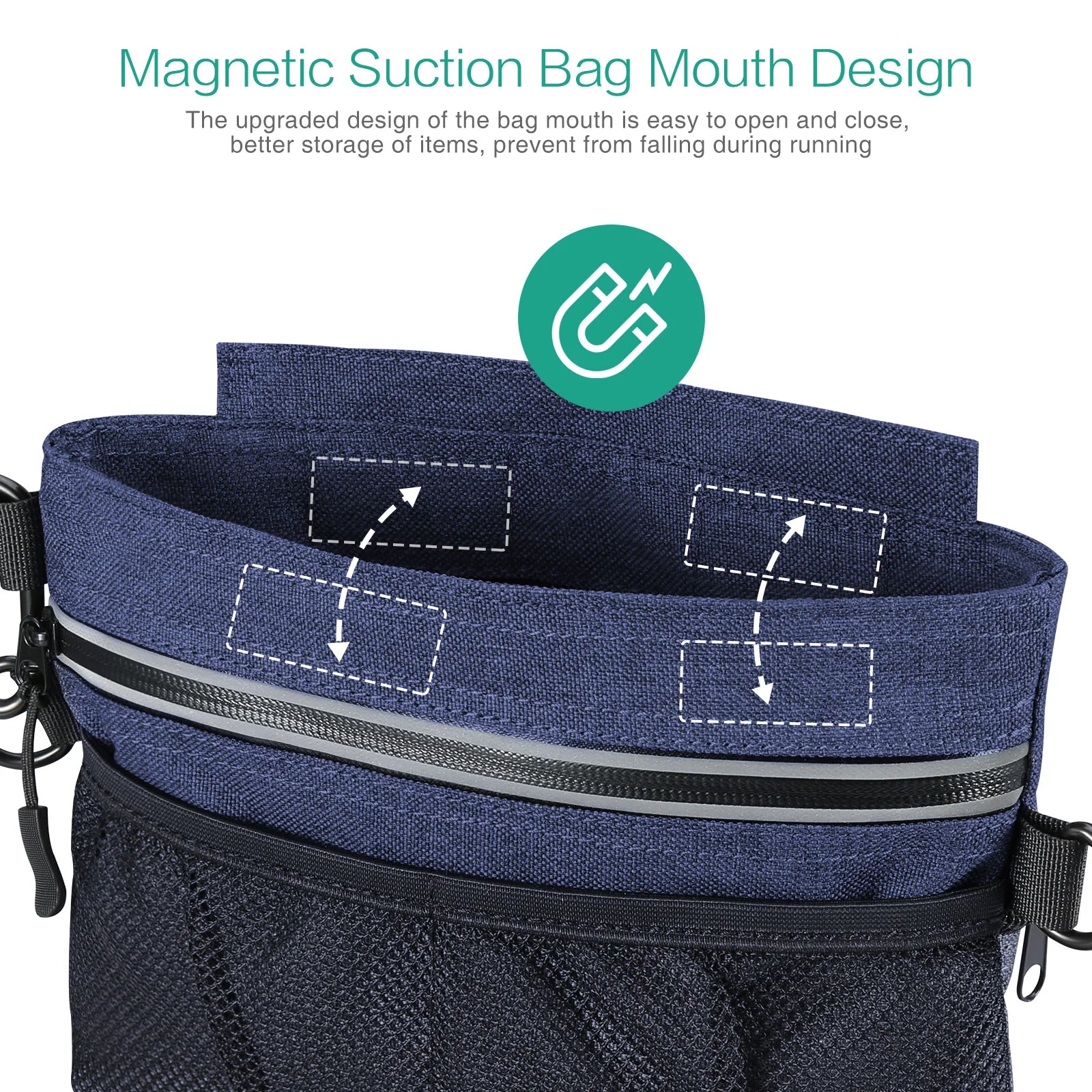 ORIA Hands-Free Dog Training Waist Pack with Treat Pouch & Poop Bag Dispenser