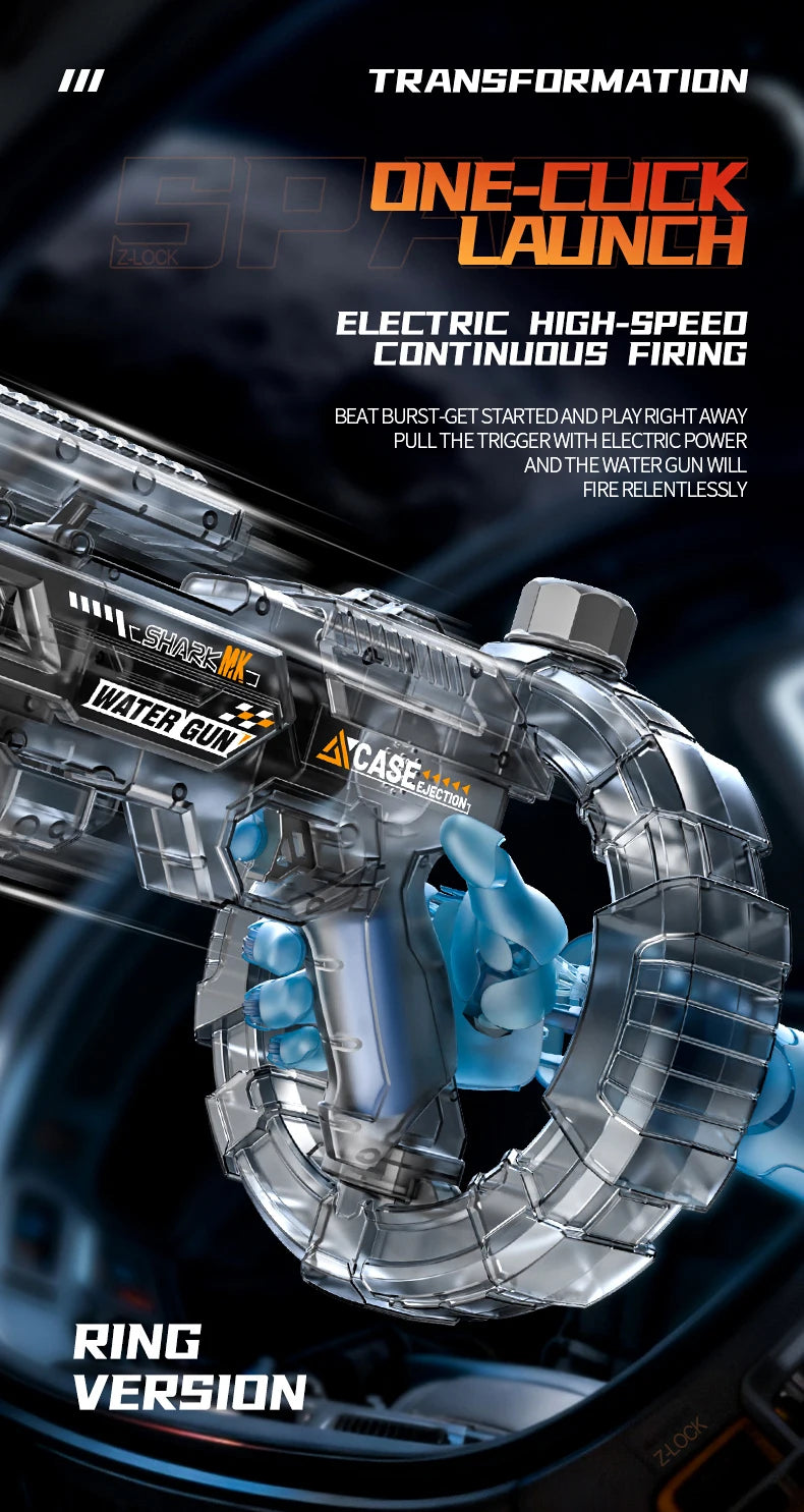 Automatic Electric High-Pressure Water Gun Toy for Outdoor Summer Fun