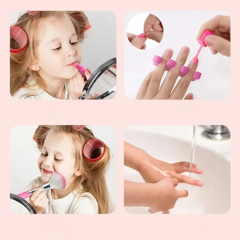 Kids Princess Makeup Play Set Non-Toxic Cosmetic Toy for Girls