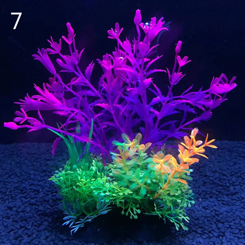 12 Kinds Artificial Aquarium Decor Plants