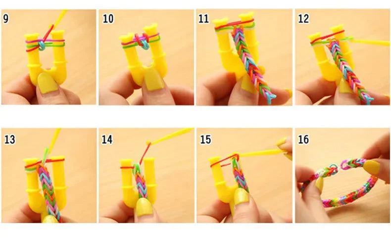600Pcs Fluorescent Glow DIY Rubber Loom Bands for Kids Party Bracelets & Necklaces