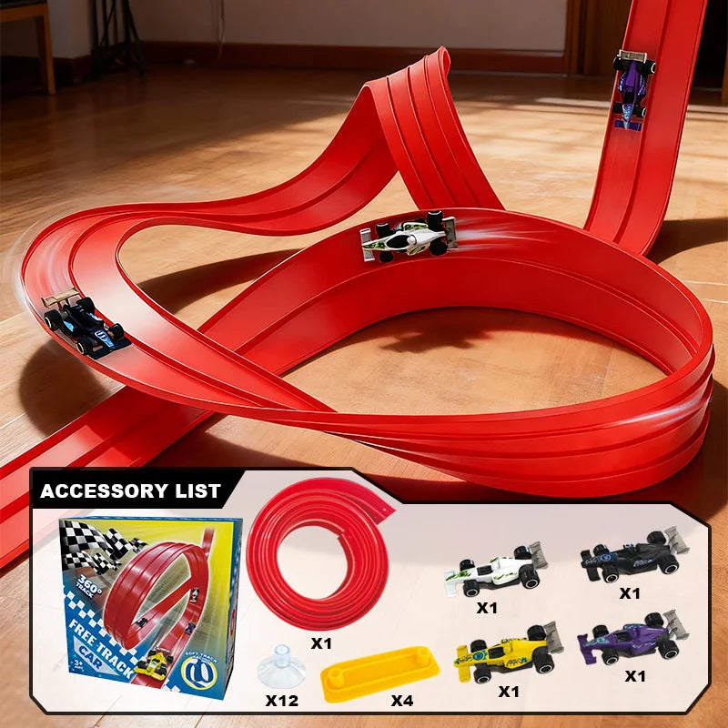 CowLost | product_id-portable-flexible-roll-up-double-track-racing-car-ramp-toy-compatible-with-4-cars |1