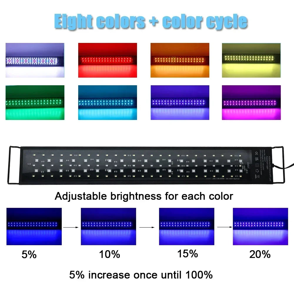 CowLost | toys-leewince-30-60cm-fish-tank-led-full-spectrum-24-7-lighting-ip68-waterproof |2