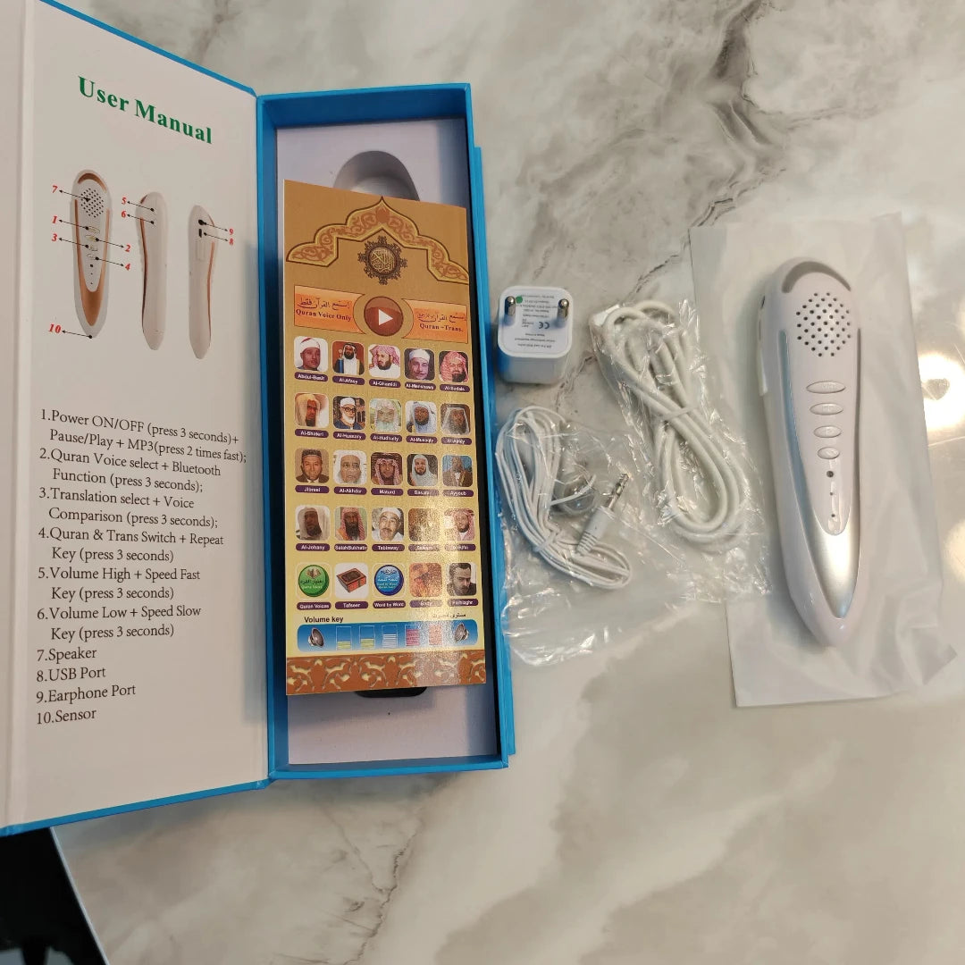 CowLost | 25-voices-24-translations-best-muslim-product-quran-read-pen-built-in-8gb-holy-learning-pen |10