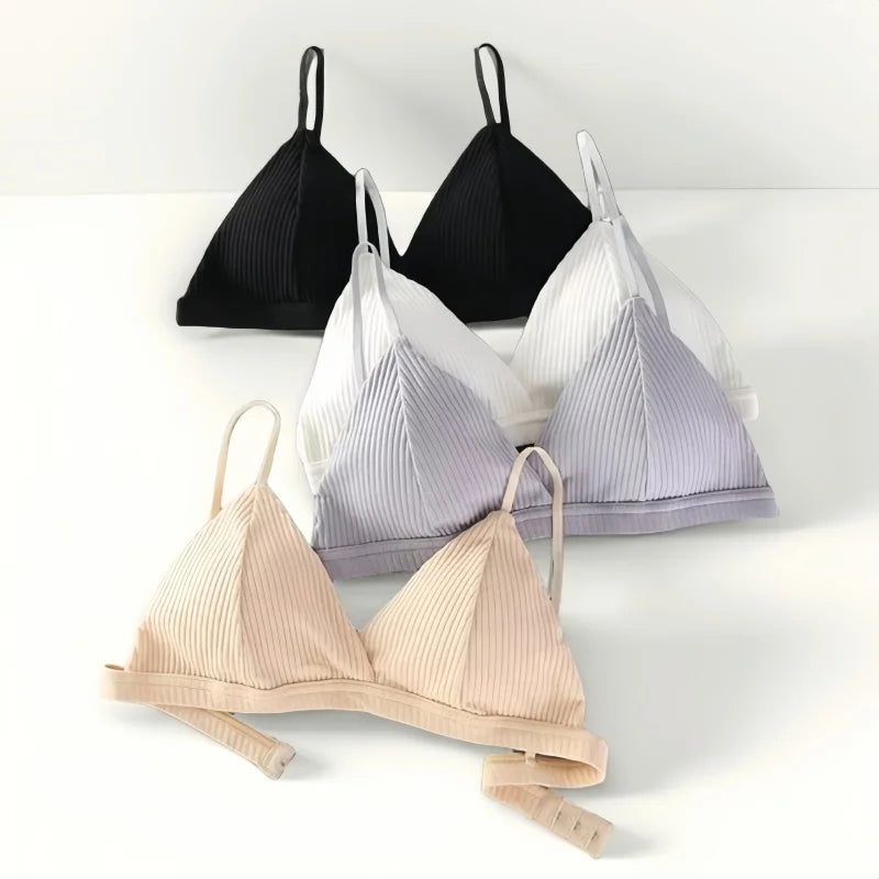 CowLost | product_id-cotton-padded-wire-free-push-up-bra-for-women-solid-comfortable-bralette |1