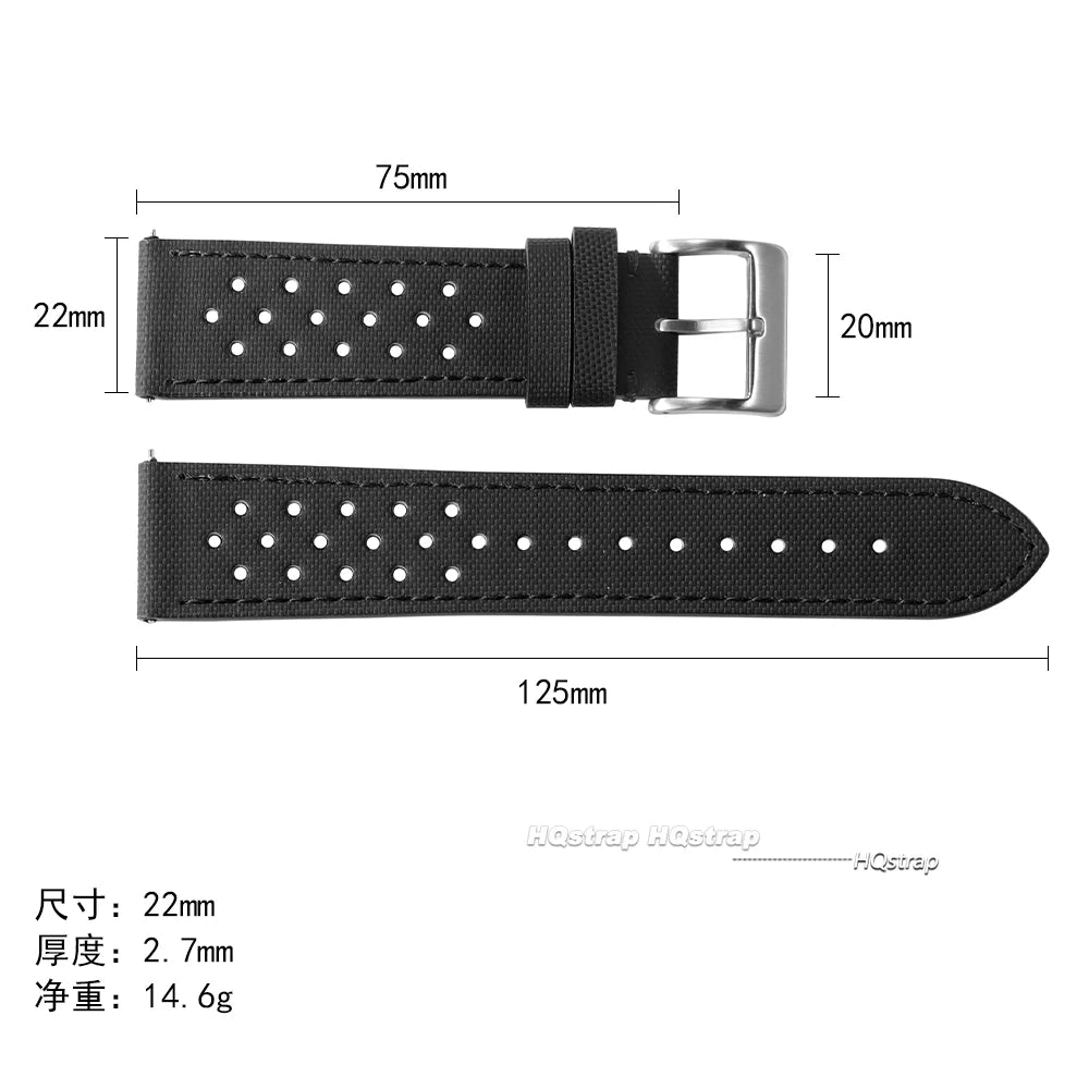 CowLost | bracelets-product_id-18mm-22mm-unisex-nylon-sailcloth-leather-watch-strap-quick-release-sport-band |9