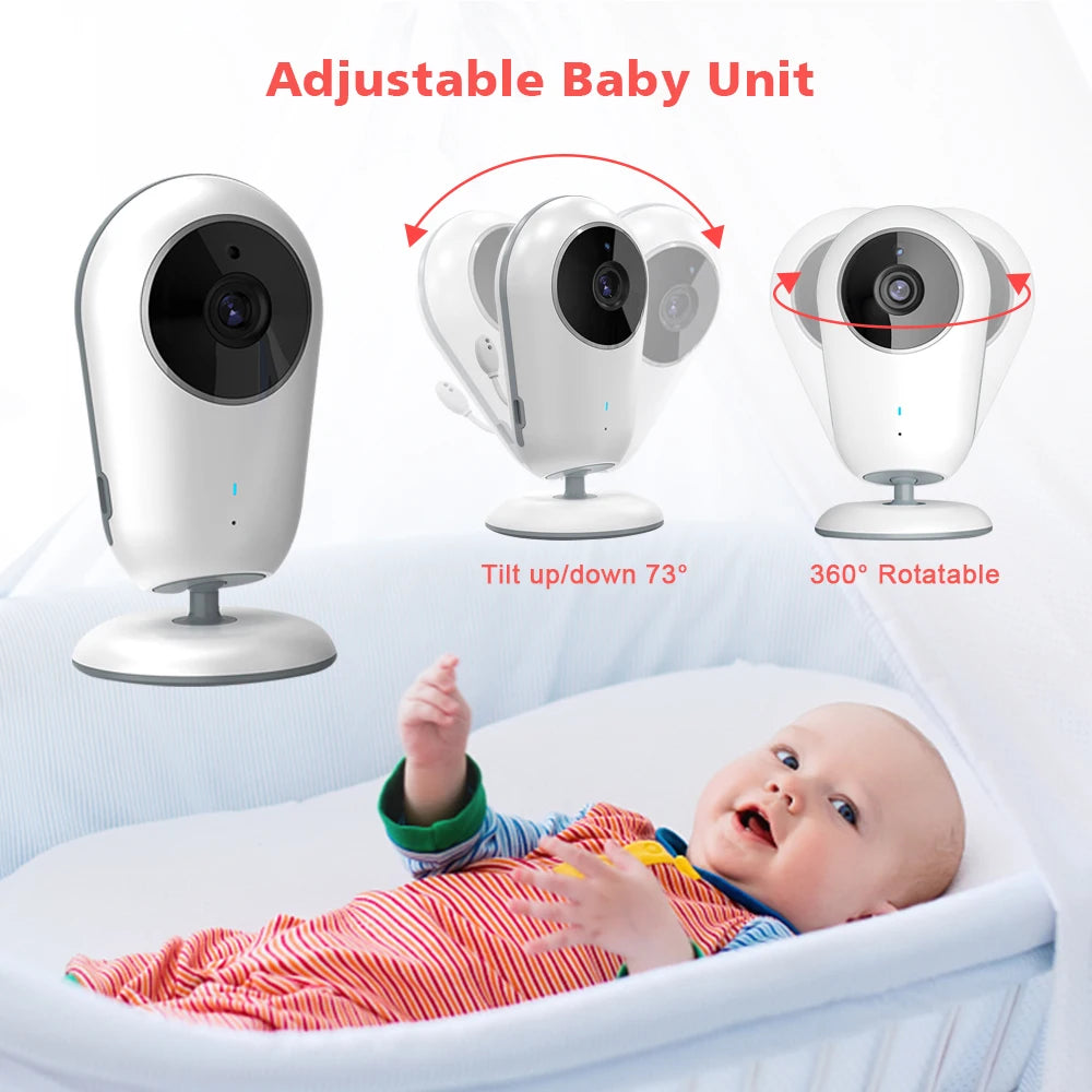 CowLost | 4-0-inch-video-baby-monitor-camera-3x-digital-zoom-two-way-audio-auto-night-vision-720p-hd-security-camera-babysitter-vb615 |8