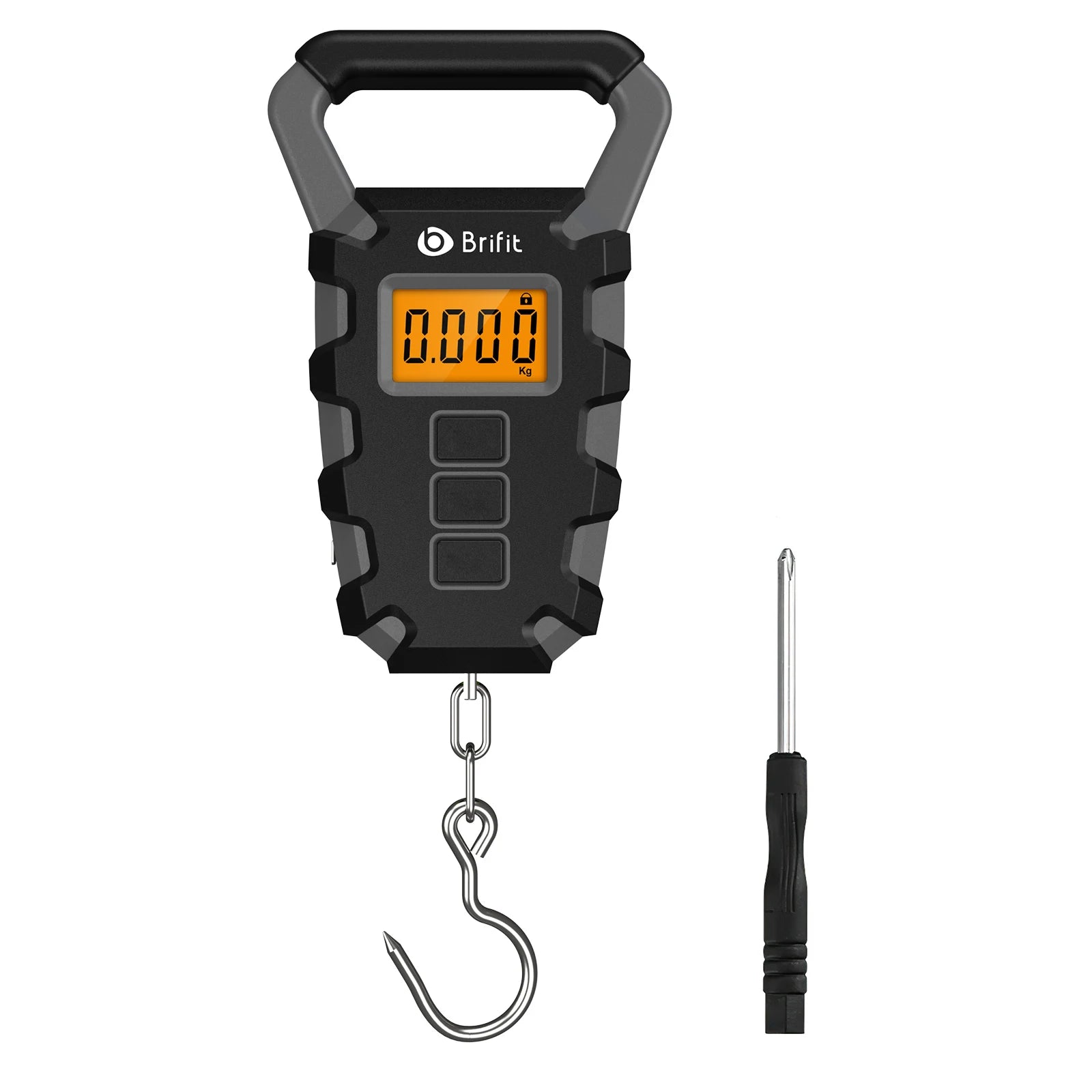 50KG Digital Portable Hanging Fishing & Luggage Scale with Ruler for Home Kitchen