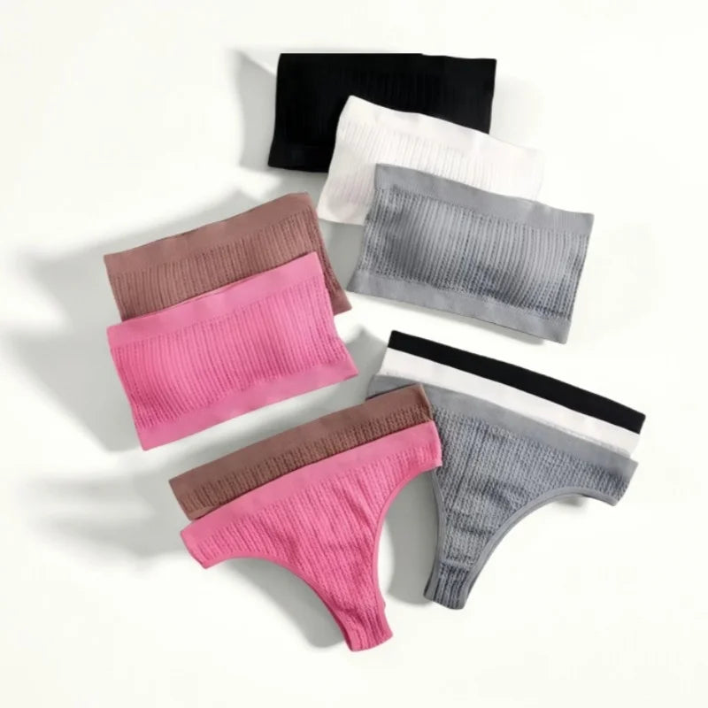 CowLost | product_id-women-strapless-push-up-bra-and-seamless-panties-lingerie-set |2