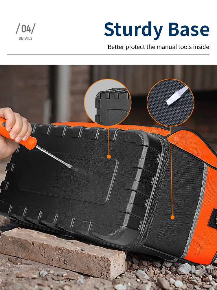 CowLost | product_id-tool-bag-with-molded-base-18-pocket-open-top-organizer-adjustable-shoulder-strap-heavy-duty |11
