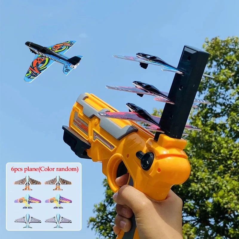 CowLost | airplane-launcher-bubble-catapult-with-6-small-plane-toys-shooting-game-gift-for-kids |1