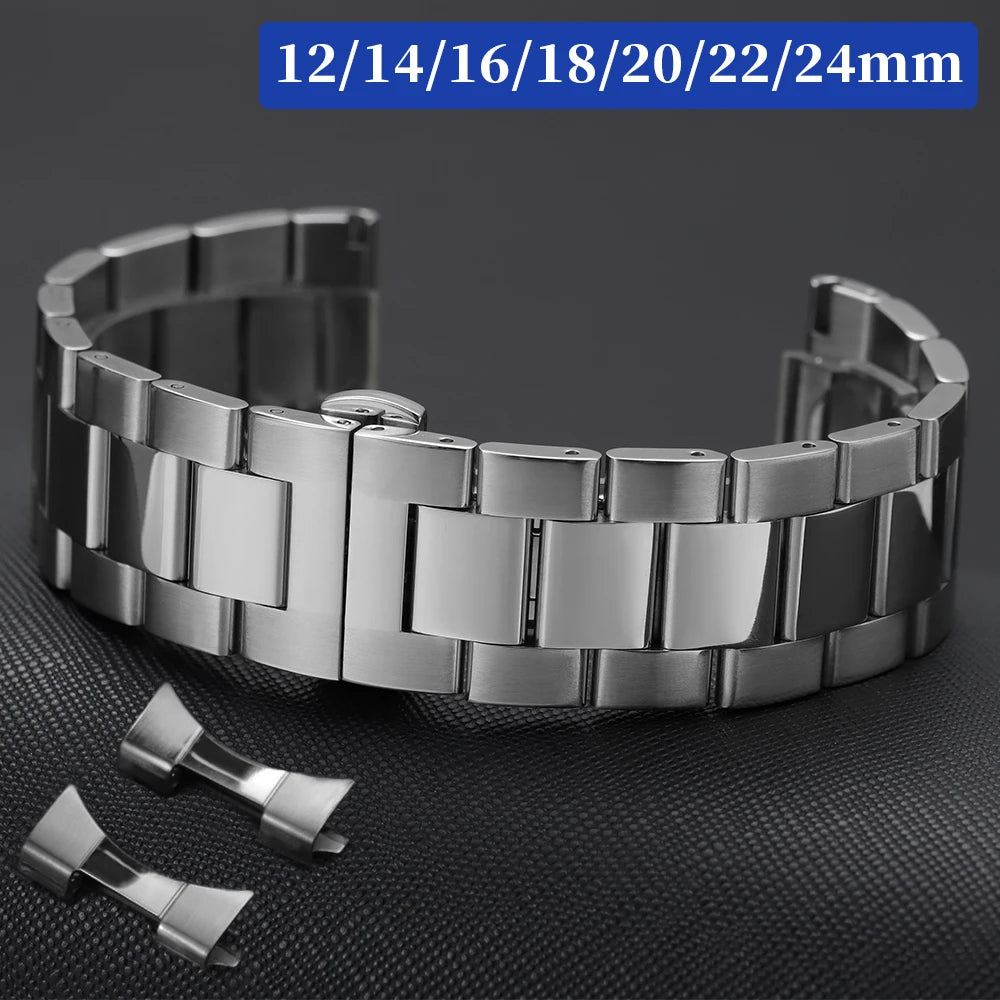CowLost | bracelets-product_id-stainless-steel-curved-end-watch-band-12-24mm-metal-replacement-strap-with-tool |1