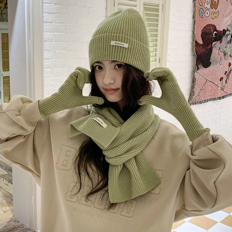 CowLost | knit-neck-scarf-gloves-caps-three-piece-set-for-women-men |18