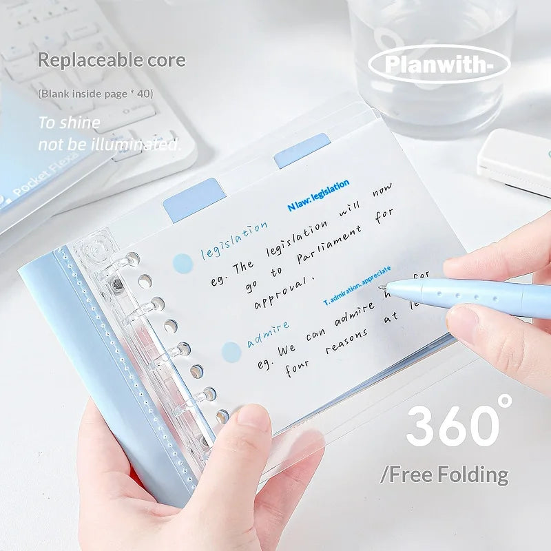 CowLost | product_id-planwith-b7-softcover-loose-leaf-notebook-refillable-pocket-binder-for-homework-journal-and-mistake-correction |2