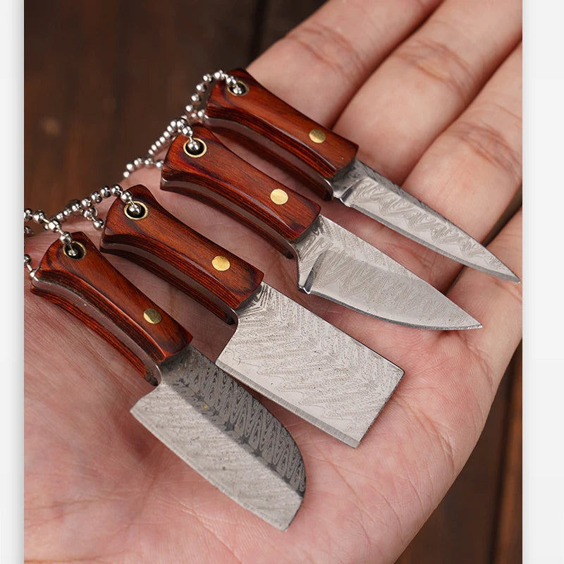 CowLost | activewear-pants-portable-mini-folding-knife-brass-color-wood-handle-stainless-steel-blade |50