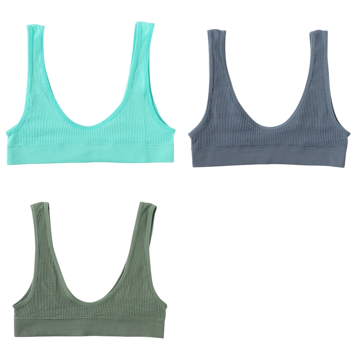 CowLost | product_id-3pcs-seamless-wireless-push-up-u-shape-bras-for-women-comfort-sport |22