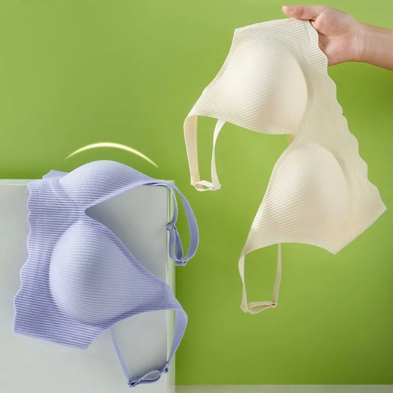 CowLost | product_id-seamless-wire-free-push-up-3-4-cup-padded-bra-for-women-comfortable-support |4