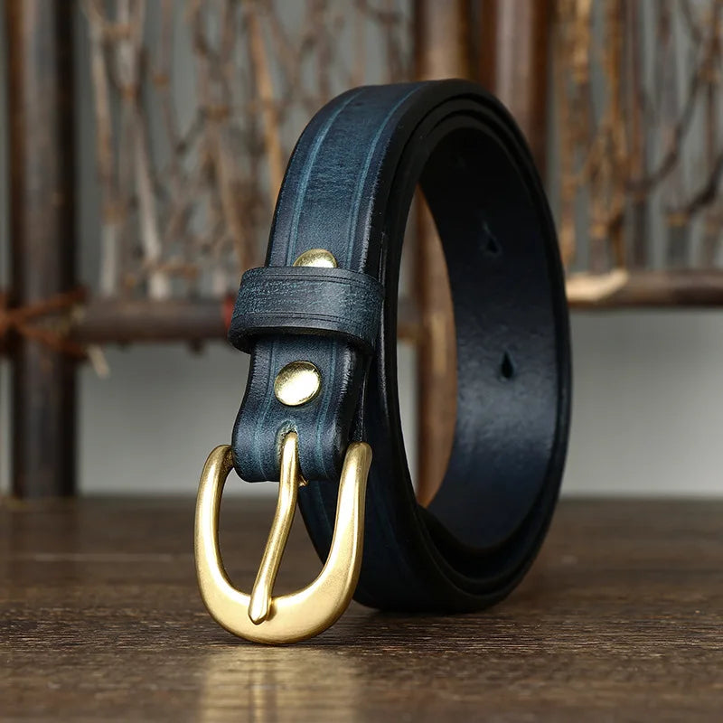 CowLost | 2-4cm-width-copper-buckle-cowskin-genuine-leather-belts-for-women |20