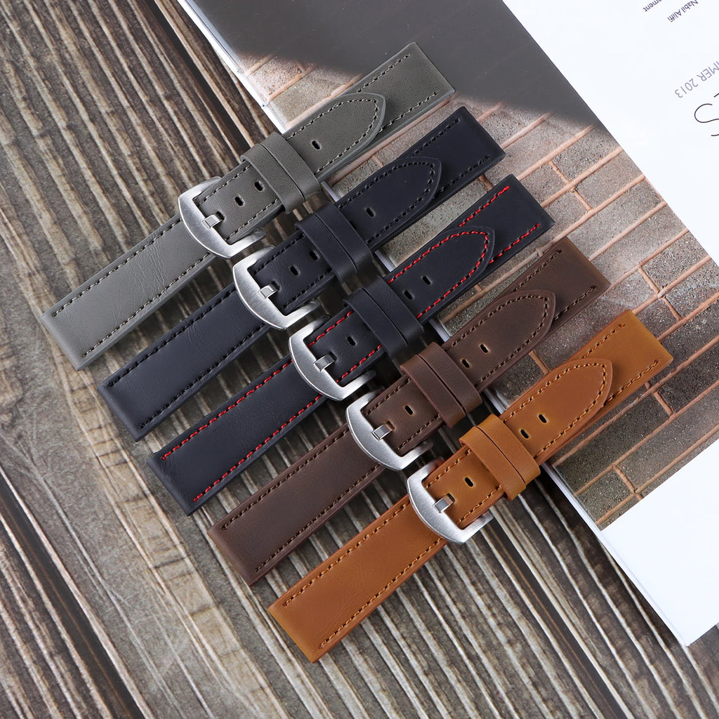 CowLost | product_id-universal-genuine-leather-waterproof-watch-strap-replacement-for-rolex-seiko-18-20-22-24mm |8