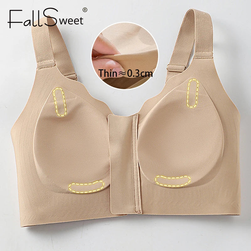 CowLost | product_id-fallsweet-womens-wireless-seamless-front-zipper-sports-bra-crop-top-for-yoga-fitness |4