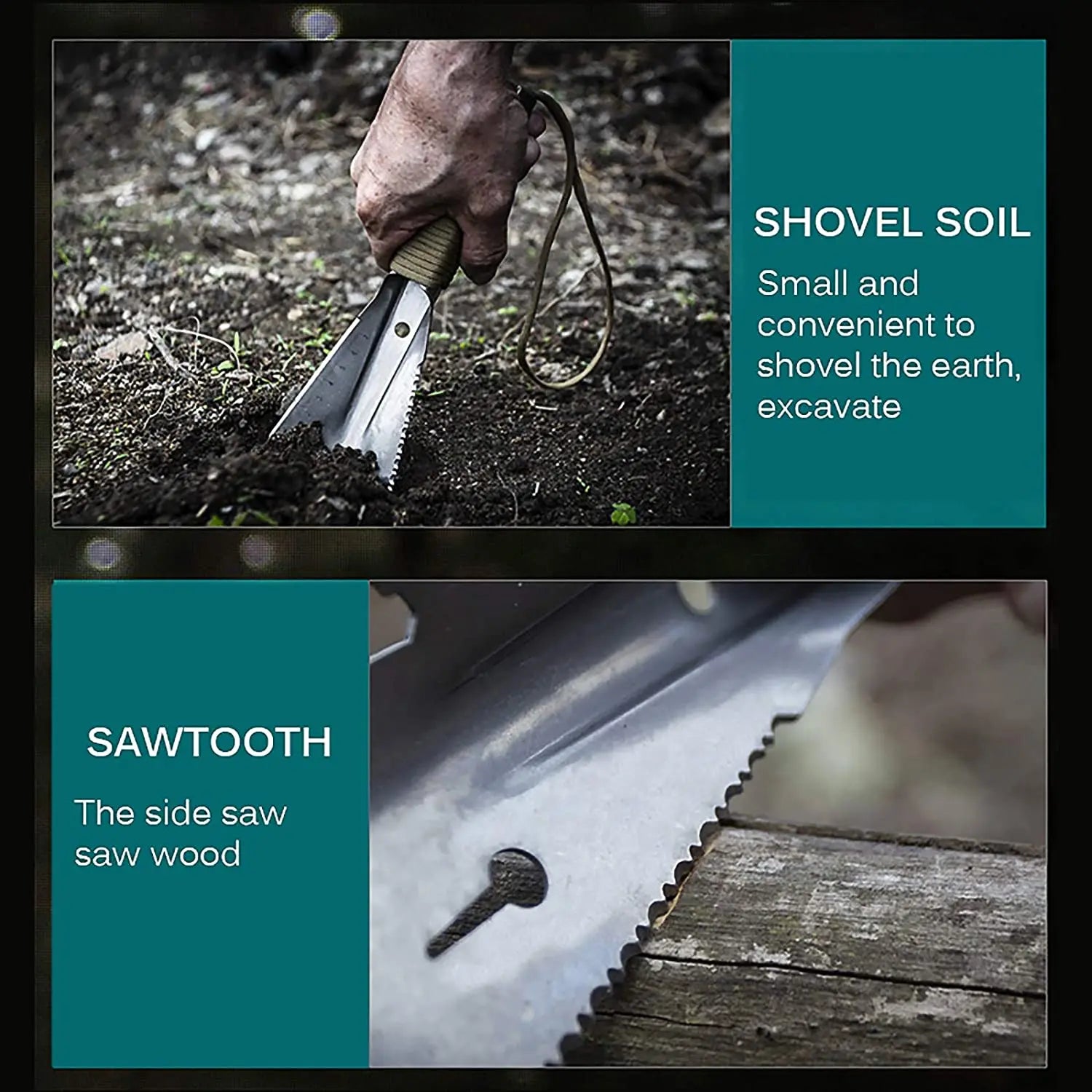 CowLost | product_id-stainless-steel-garden-shovel-multi-tool-with-weeder-sawtooth-hex-wrench-ruler-trowel-and-knife |10