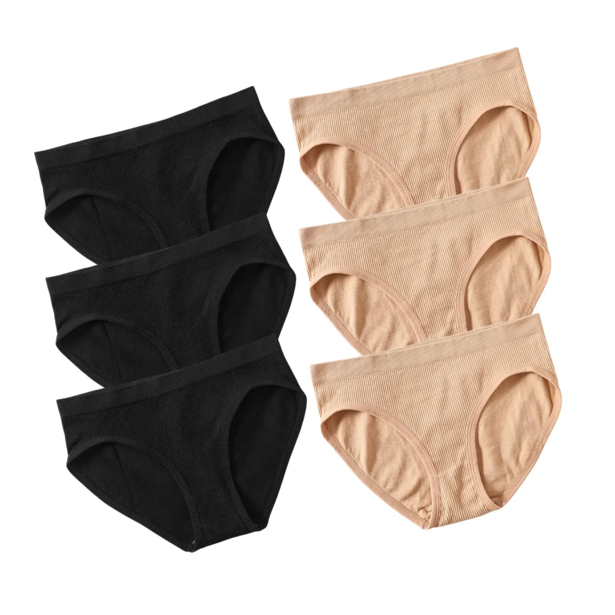 CowLost | product_id-6pcs-womens-seamless-low-rise-sports-briefs-soft-stretch-underwear |23