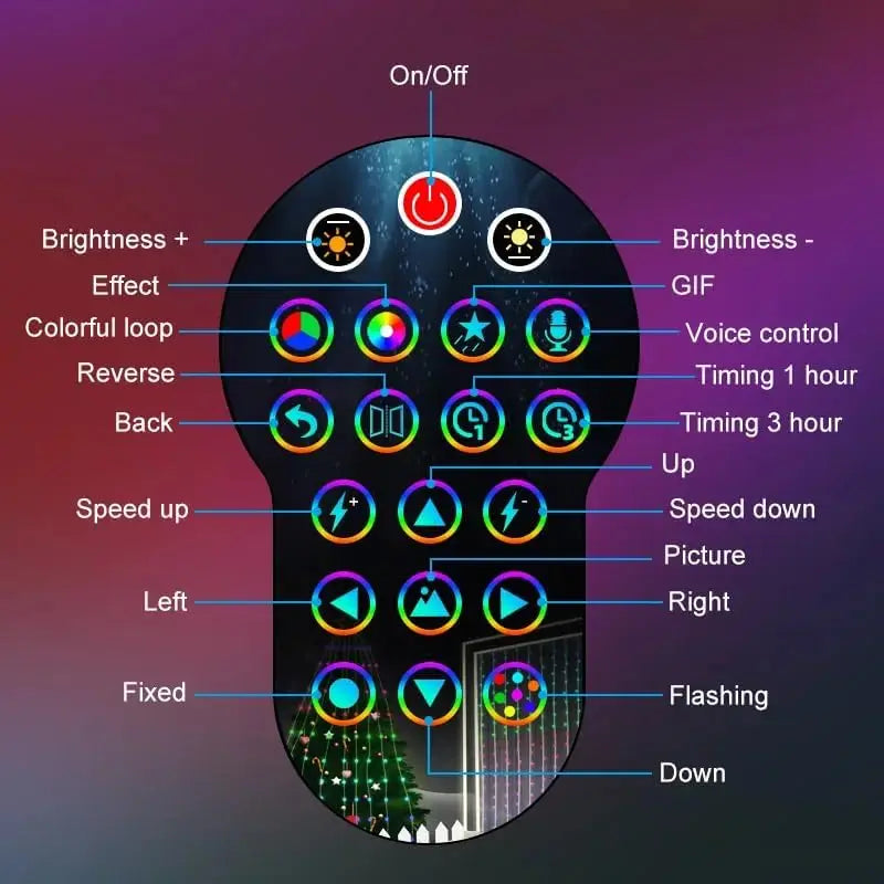 Smart Christmas Tree Lights with Star Topper, Music Sync, Remote & APP Control for Outdoor Yard Display