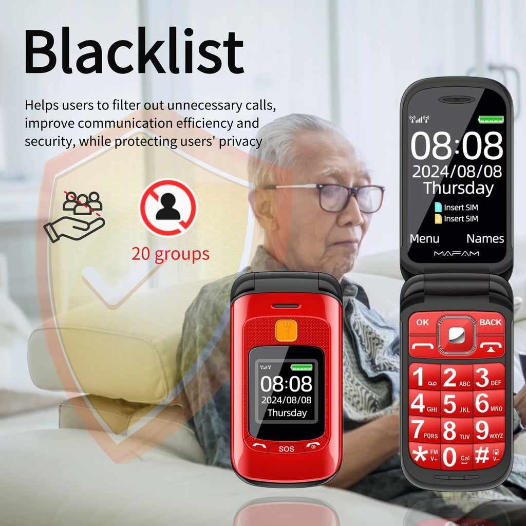 CowLost | mafam-f899-small-cover-folded-elderly-mobile-phone-for-seniors |14