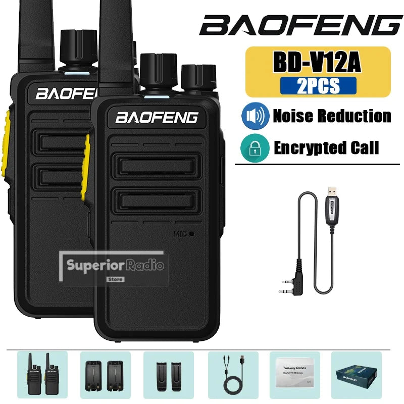 CowLost | mobile-phone-cases-baofeng-bd-v12a-mini-walkie-talkie-uhf-400-480mhz-noise-reduction-usb-c-charging |19