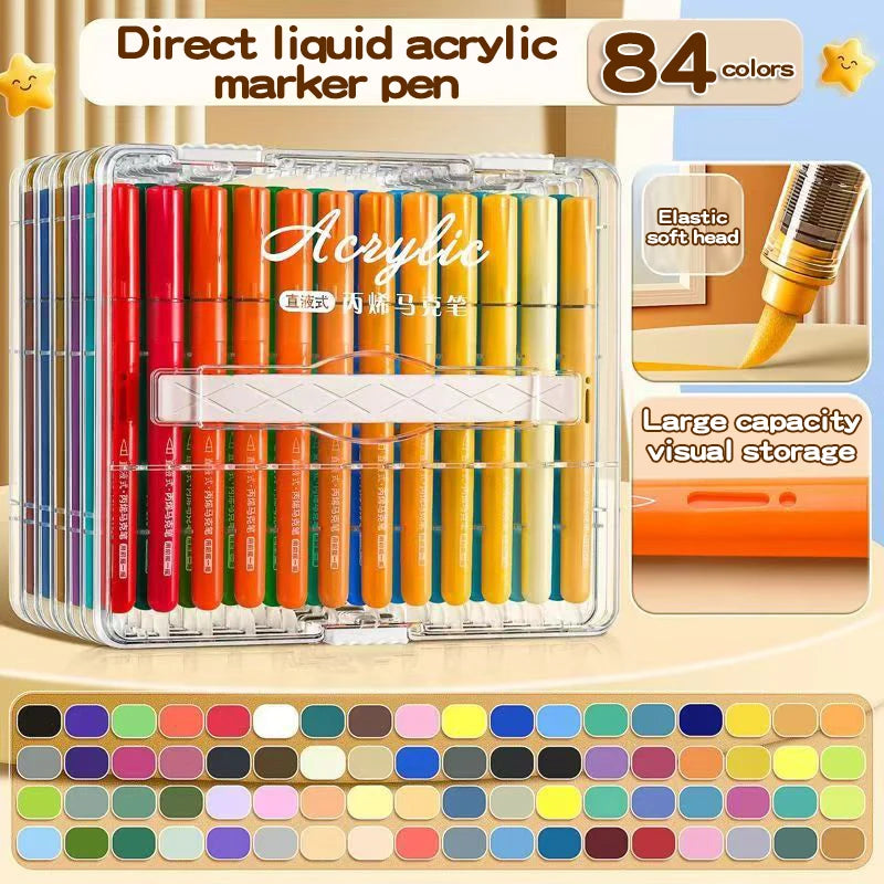 CowLost | product_id-72-color-soft-tip-liquid-acrylic-markers-for-painting-coloring |15