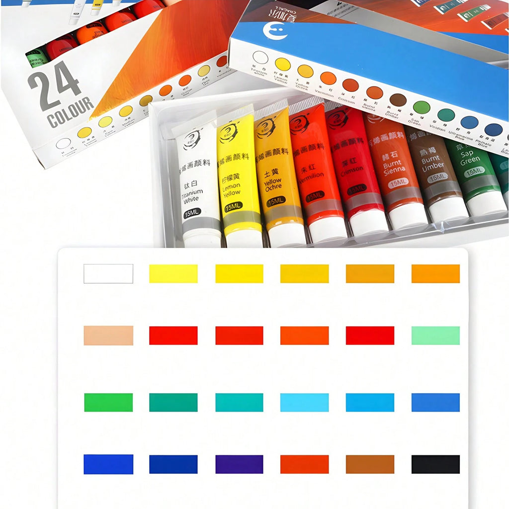 CowLost | painting-canvas-product_id-acrylic-paint-set-12-24-colors-15ml-non-toxic-for-beginners-professionals |14