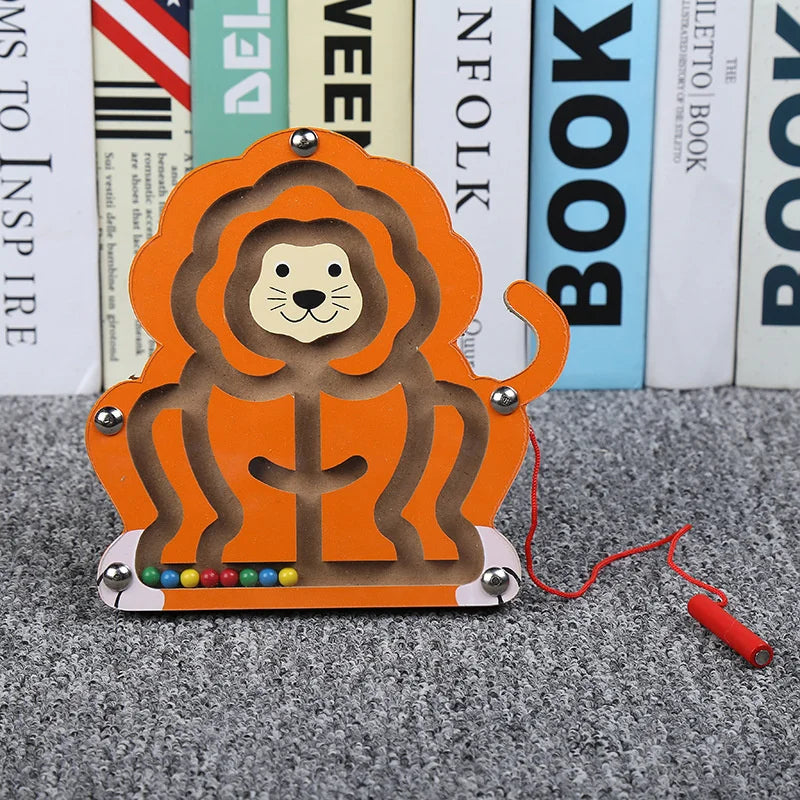 CowLost | fencing-barriers-childrens-wooden-magnetic-track-maze-balance-board-toy |19