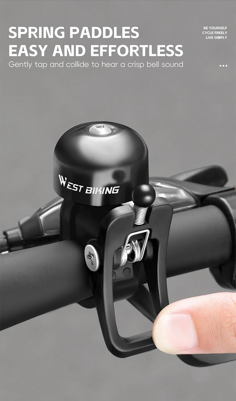 CowLost | west-biking-retro-bicycle-bell-mini-bicycle-handlebar-bell-aluminum-alloy-bike-horn-cycling-alarm-mtb-road |10