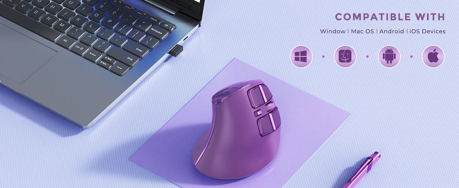 CowLost | product_id-seenda-ergonomic-rechargeable-bluetooth-5-0-2-4g-wireless-vertical-mouse-for-mac-windows-purple |7