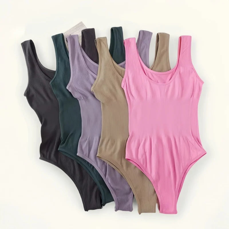 CowLost | product_id-women-seamless-wire-free-tummy-control-bra-thong-set |1