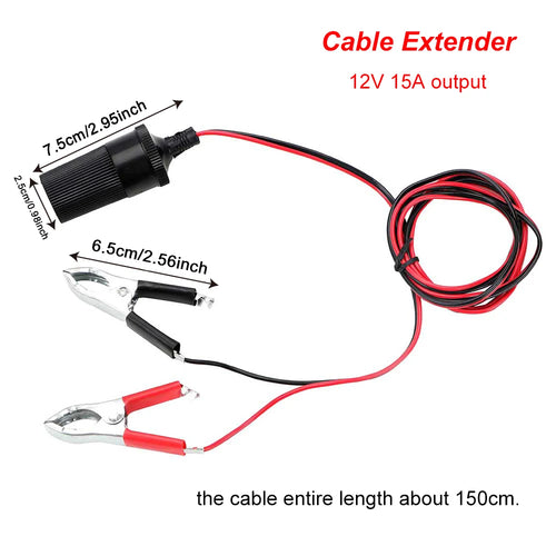 CowLost | product_id-12v-15a-car-battery-terminal-clamp-female-socket-adapter-plug |2