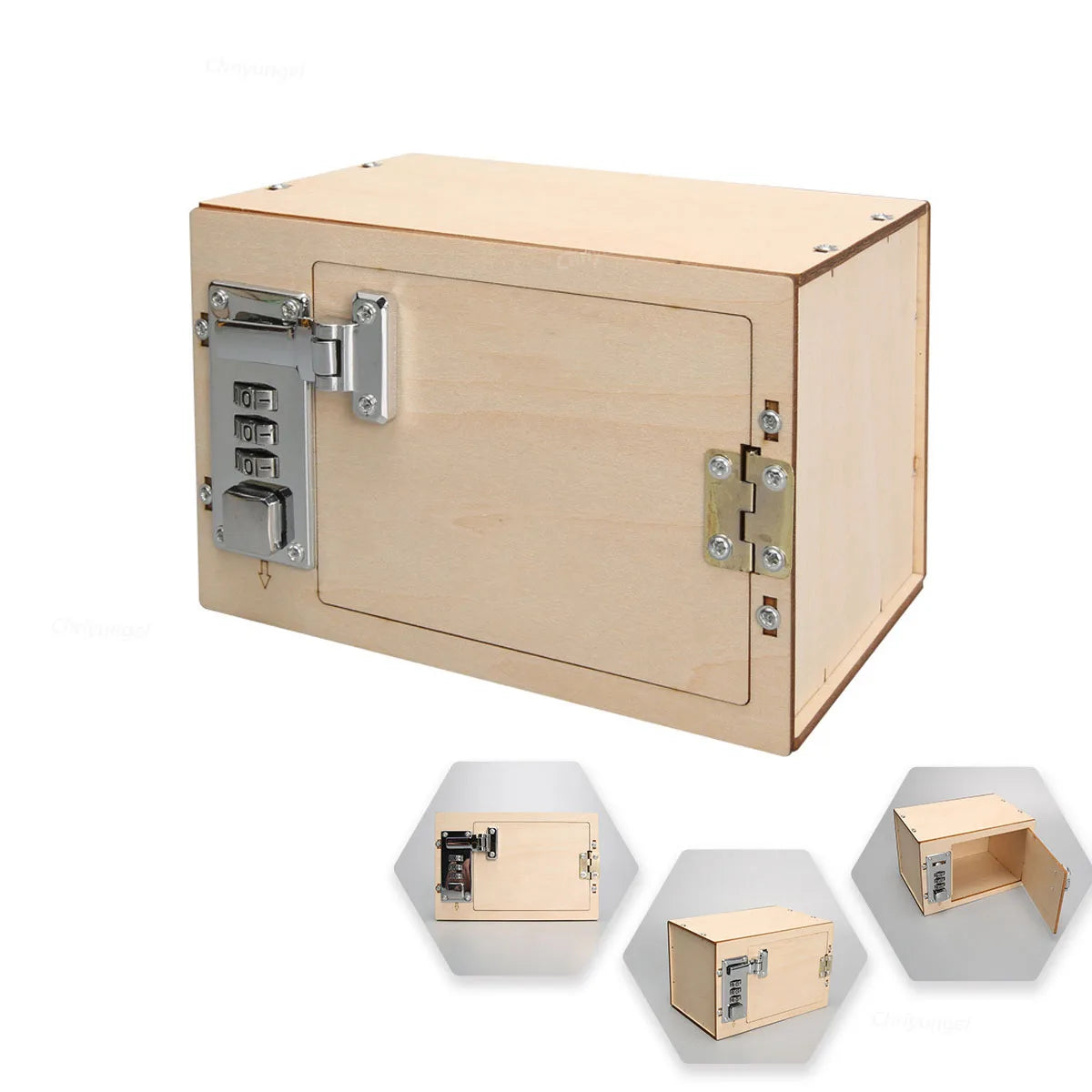 CowLost | diy-wooden-password-box-for-kids-assembling-code-box-science-school-projects-experiment-kits-science-toys-stem-educational-toys |3